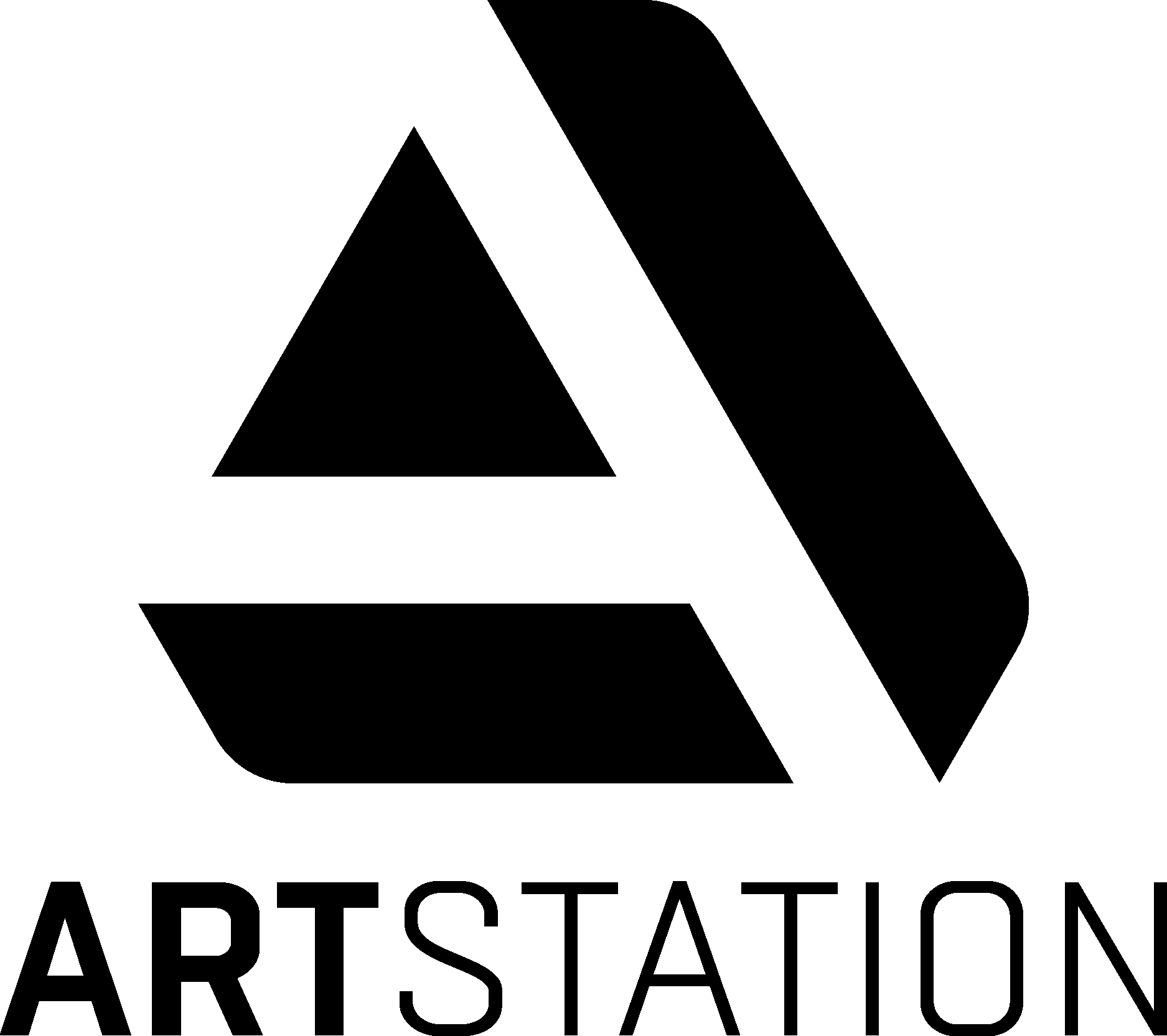 ArtStation Black Logo Vector Logo